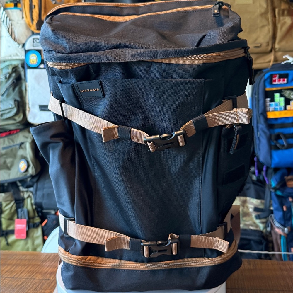 Black and Tan Men's Backpack